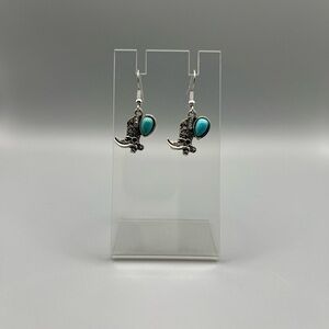 Turquoise Western Earrings - Handmade E0124C
